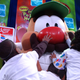Children reach out to touch Mr. Potato Head as he stands on stage February 5, 2002, at a 50th birthday party for the popular children’s toy at Hasbros showroom in New York City.